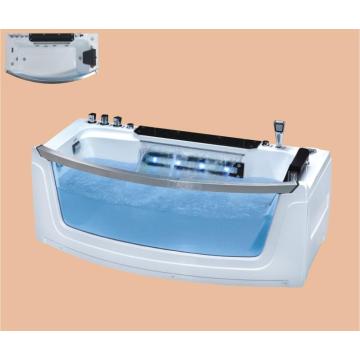 1700mm Fiberglass whirlpool Bathtub Acrylic Hydromassage Waterfall Tub NS3034