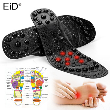 EiD 68 magnet Magnetic Therapy Silicone Insoles Transparent Massage Foot Weight Loss Slimming Insole Health Care Shoe Pad Sole