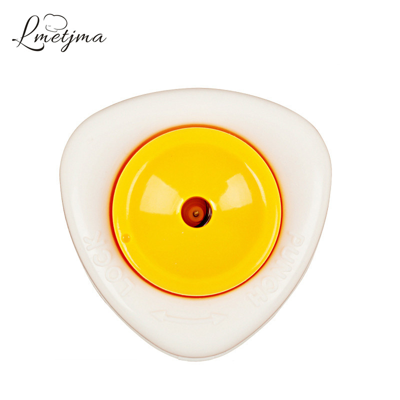LMETJMA Creative Egg Piercer Pricker With Lock Easter Egg Piercer Safety and Easily Craft DIY Maker Egg Dividers Egg Tool KC0107
