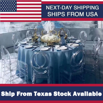 Clear Crystal Chair High Quality Crystal Wedding Stacking Chiavari Chair Clear Side Dining Ghost Chair Ship From Texas USA