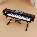 Miniature Electronic organ Model Replica with Case Dollhouse Accessories Mini Musical Instrument Ornaments Electronic Keyboard
