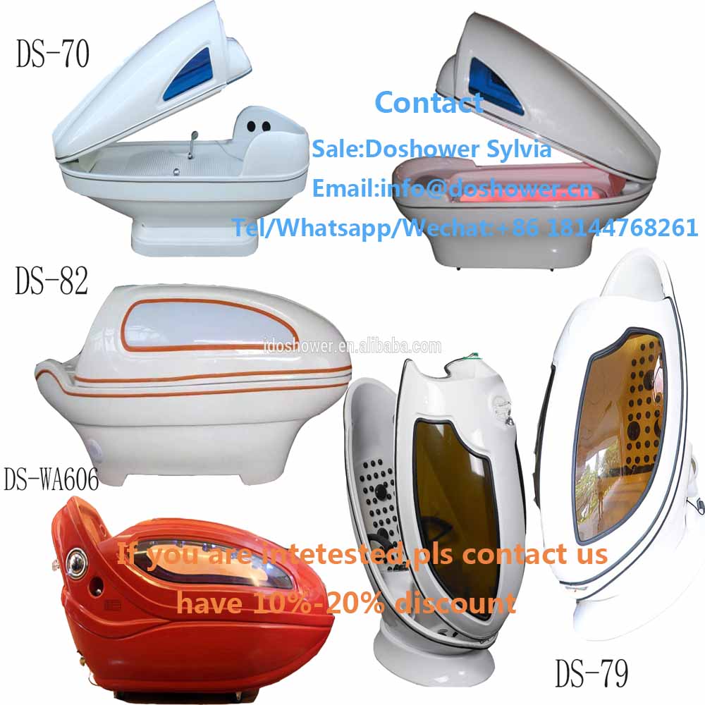 Modern spa furniture with water massage capsule for led light spa capsule