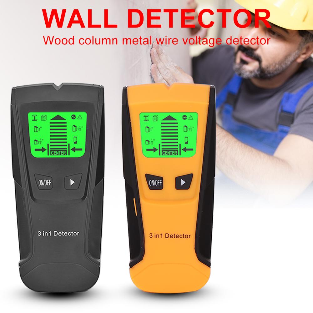 New 3 In 1 Metal Detector Find Metal Wood Studs AC Voltage Live Wire Detect Wall Scanner Electric Box Finder Wall Detector Probe