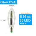 Silver Oval 35LED