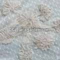 Mesh Material Ribbon Embroidery Fabric