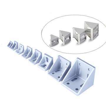 10/15/25/50Pcs Aluminum 2020 2028 2040 3030 3060 Corner Bracket Fittings Corner Angle Bracket for Connector Aluminium Profile