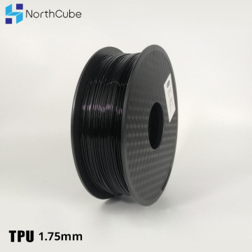 3D Printing Filament TPU Flexible Filament TPU Flex Plastic for 3D Printer 1.75mm 0.8KG 3D Printing Materials Black