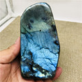 400-1000g Natural Crystal Moonstone Raw Gemstone Ornament Polished Quartz Labradorite Handicraft Decorating Stone Healing