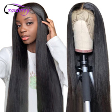 Cranberry Hair Bone Straight Human Hair Wigs For Black Women Preplucked Hairline T-Middle Part Lace Wig T-Right Part Wig
