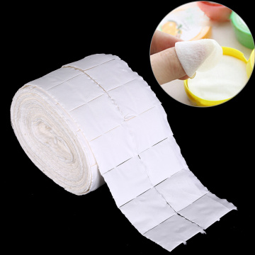 500Pcs White Wipes Nail Cleaning Papers Polish Acrylic Gel Remover Towel Paper Cotton Pads Roll Salon Nail Art Cleaner Tools