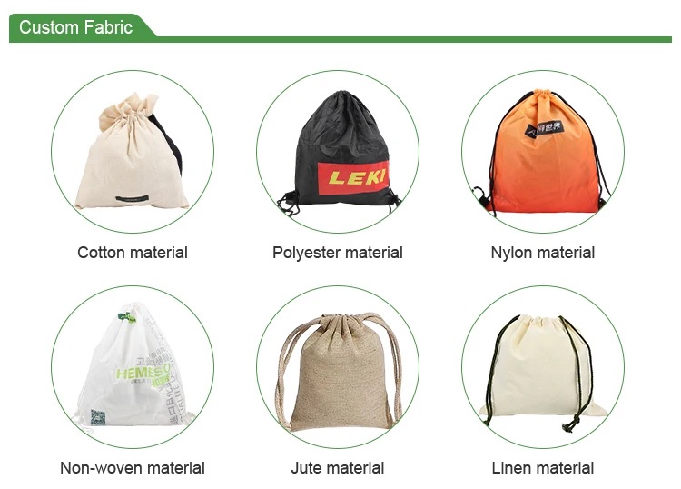 small polyester drawstring bags