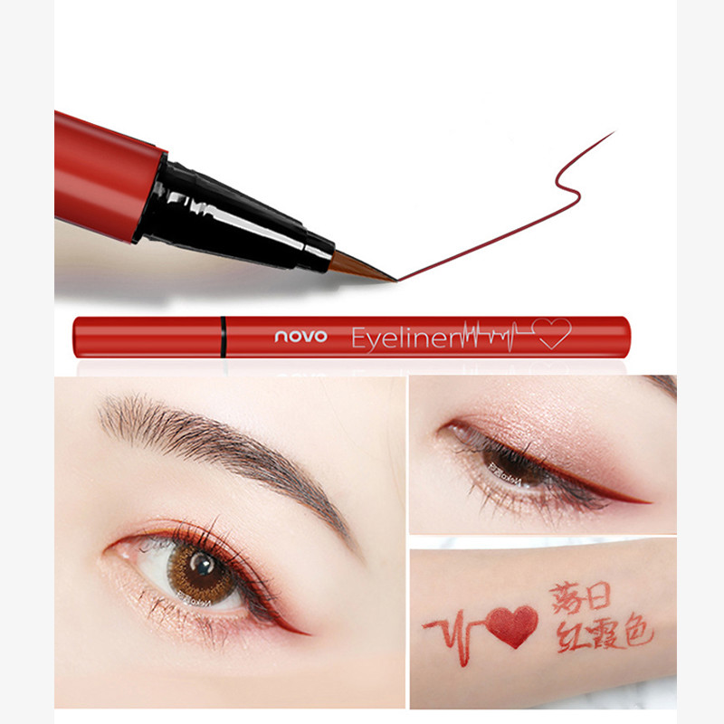 6 Color Liquid Eyeliner Pen Quick Dry Eye Liner Pencil Matte Waterproof Cosmetic Lasting Smudge-proof Fashion Eye Makeup TSLM1