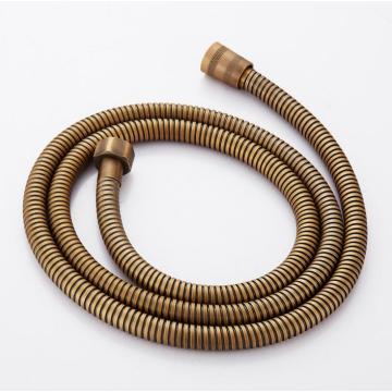 Antique bronze/gold/chrome 1.5M Shower Hose Plumbing Flexible Stainless Steel Double Interlocked Bathroom Water Plumbing hoses