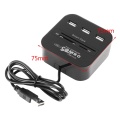 Portable USB SIM Smart Card Reader For Bank Card IC/ID EMV SD TF 3USB HUB MMC USB-CCID ISO 7816 CACDNIEATM IC SIMSDTF