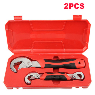 2pcs Adjustable Pipe Wrenches Universal Wrench Set Hand Tools Wrench Spanner Sets Key Set Ratchet Wrench Spanner Sets