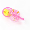 5Pcs/set kids Floating Bath Toys Mini Swimming Rings Rubber Yellow Ducks Fishing Net Washing Swimming Toddler Toys Water Fun