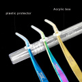 Vetus Eyelash Extension Tweezers Anti-magnetic Volume Lash Tweezers Gold Eyebrow Pincet