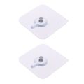 2pcs Seamless Self Adhesive Nail Hook Holder Wall Hanger Hanging kit For Photo Frame Painting Picture Poster Clock No Drilling
