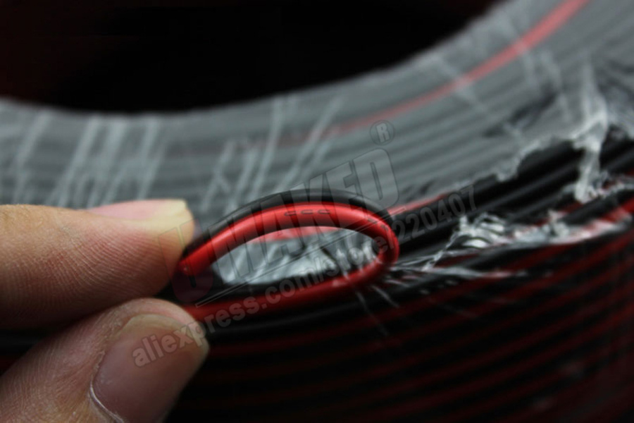 Copper 16AWG, 2 pin Red Black cable, PVC insulated wire, 16 awg wire , Electric cable, LED cable, DIY Connect, extend wire cable