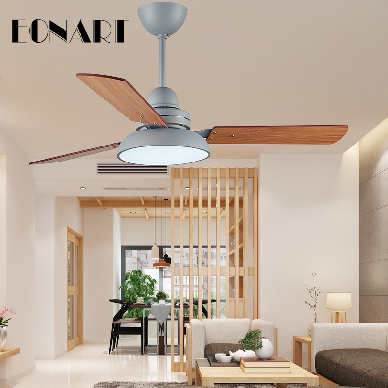 42 Inch LED Ceiling fan with lamp roof lighting fan modern bedroom living room kitchen decorate ceiling fans with remote control