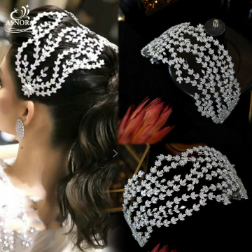 Luxury Baroque Headband Exaggerated Crystal Headband Women's Headband Wedding Hair Accessories Dubai Bridal Headwear Queen Crown