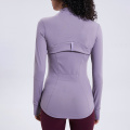 Womens Sports Jacket Slim Full Zip Jacket Turtleneck