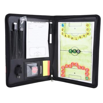 1 Tactical Board Basketball Zipper Board Referee Professional Basketball Coach Board Double-side Coach Clipboard Tactical Board