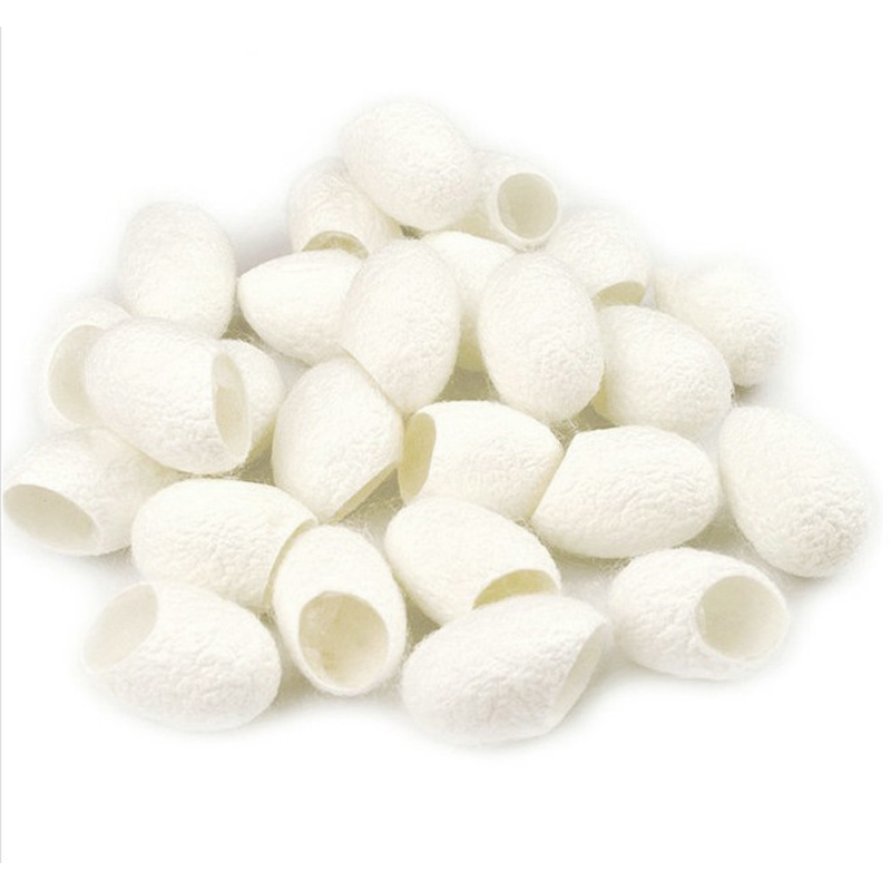 100 Pcs Silkworm Balls Purifying Whitening Exfoliating Scrub Blackhead Remover Natural Silk Cocoons Facial Skin Care