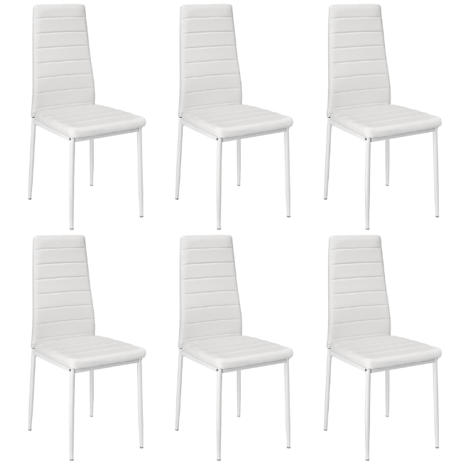 6PCS 2PCS Dining Chairs Living Cafe Room Dining Room Home Bar Nordic Style Modern Leather Durable High Quality Lounge Chair HWC