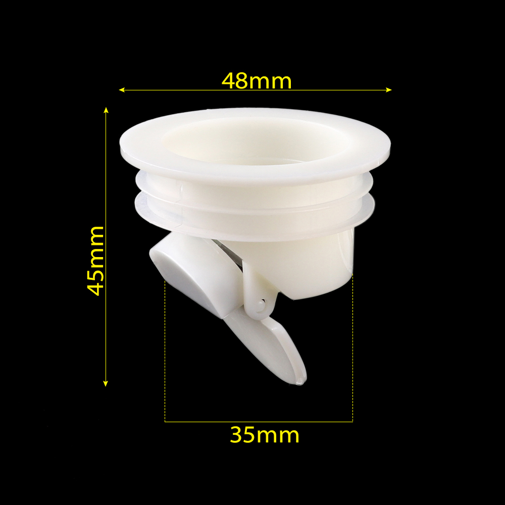 Kitchen White Bathtub Plug for Bath Shower Floor Drain for Sink Strainer Bathroom Trap Siphon Plug Anti Odor Sink Cork Accessory