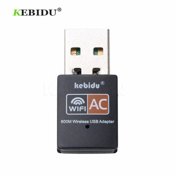 Kebidu 600Mbps Wireless USB WiFi Adapter Dual Band wi fi Antenna PC Network Card 2.4+5Ghz usb Lan Ethernet Receiver 802.11ac HOT