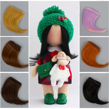 New 10cm DIY Hairline big roll big buckle dark button Tresses Doll Wig Material Hair Wig For 1/3 1/4 BJD Doll Accessories toys