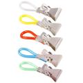 5/10Pcs Durable Tea Towel Hanging Clips On Hook Loops Hand Hanging Clothes Pegs Household Kitchen Bathroom Organizer