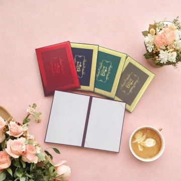 Classy Gold Foil Packaging with Elegant Folders