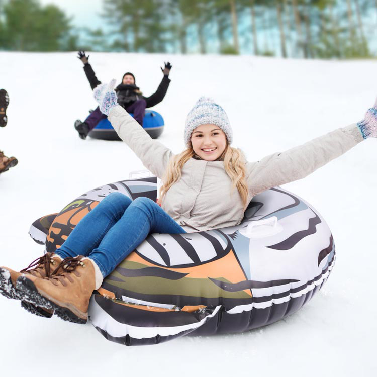 Inflatable Heavy Duty Animal Tiger Inflatable Snow Tube 1