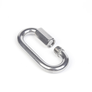Stainless steel carabiner with round hole