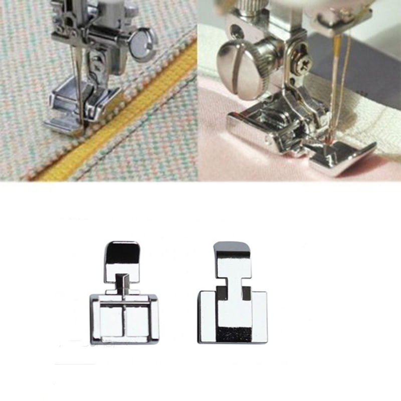 New Hot Zipper Foot 2 Sides For Sewing Machine Brother Janome Singer Snap-on Models Home Art Sewing Tools Supplies Accessories