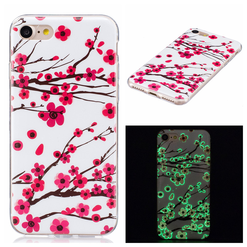 soft Luxury 3D Luminous Cell Phone Case for iPhone X 10 iPhone 6 s 6S iPhone 7 8 Plus iPhone 5S 5C 5 5SE Silicone Back Cover