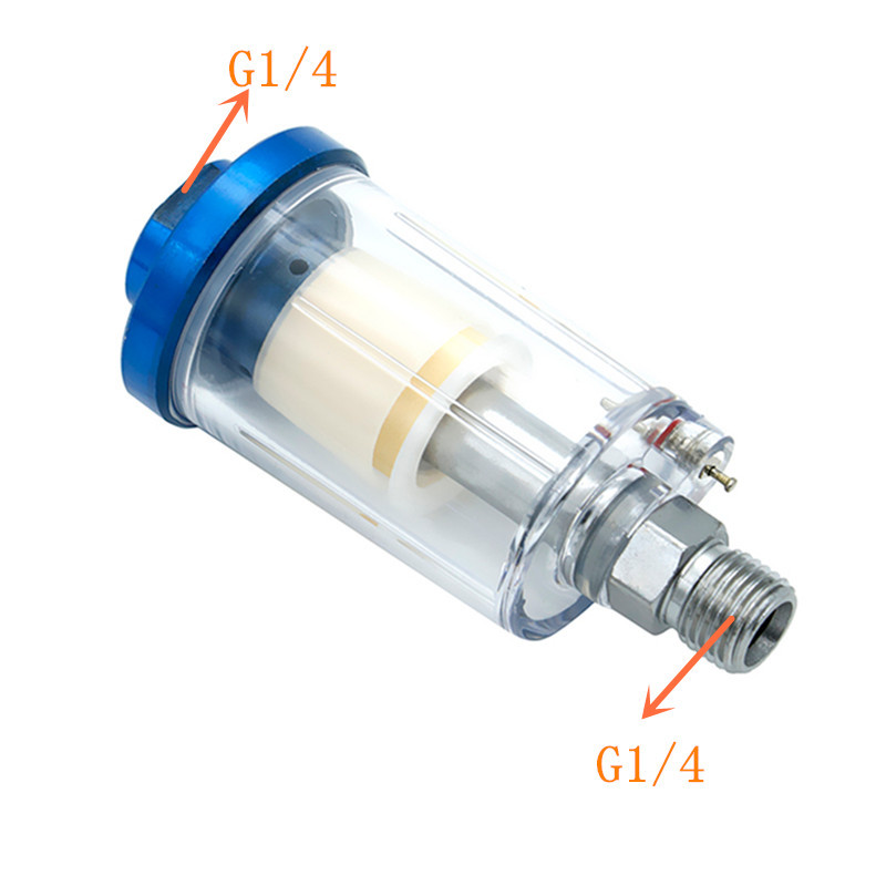 High Pressure 1/4'' Water Oil Separator Inline Air Hose Filter Moisture Trap For Compressor Spray Paint Gun Pneumatic Parts