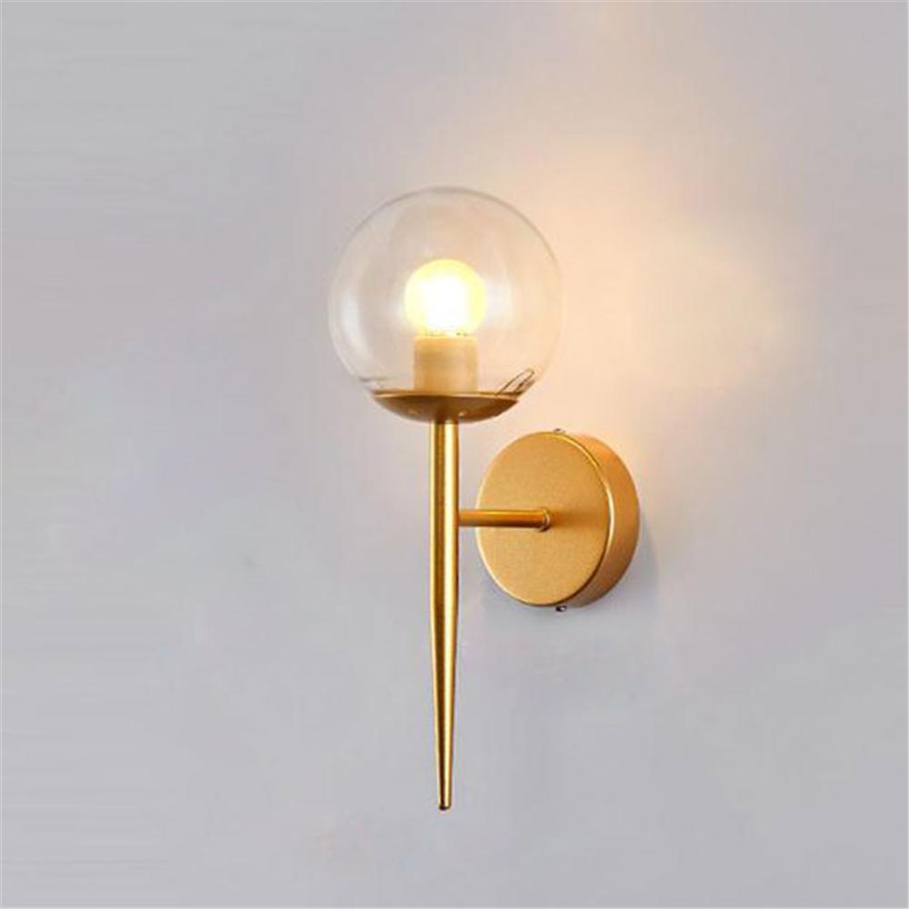 Gold Black Globe Wall Mounted Bedside Wall Lamp Bathroom Vanity Light Fixture Wall Sconce Light Fixtures