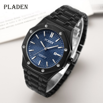 PLADEN 2020 New Fashion Men's Quartz Watches Waterproof Auto Date Pointer Luminous Wristwatch Gift For Husband Orologio Uomo Pp