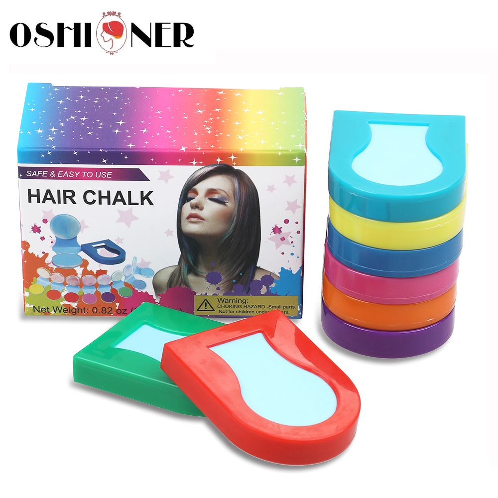 8 Colors/lot Hair Color Hair Chalk Powder European Temporary Pastel Hair Dye Color Paint Beauty Soft Pastels Salon Tool