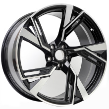 19 AUDI RS6 STYLE RIMS BLACK MACHINED WHEELS