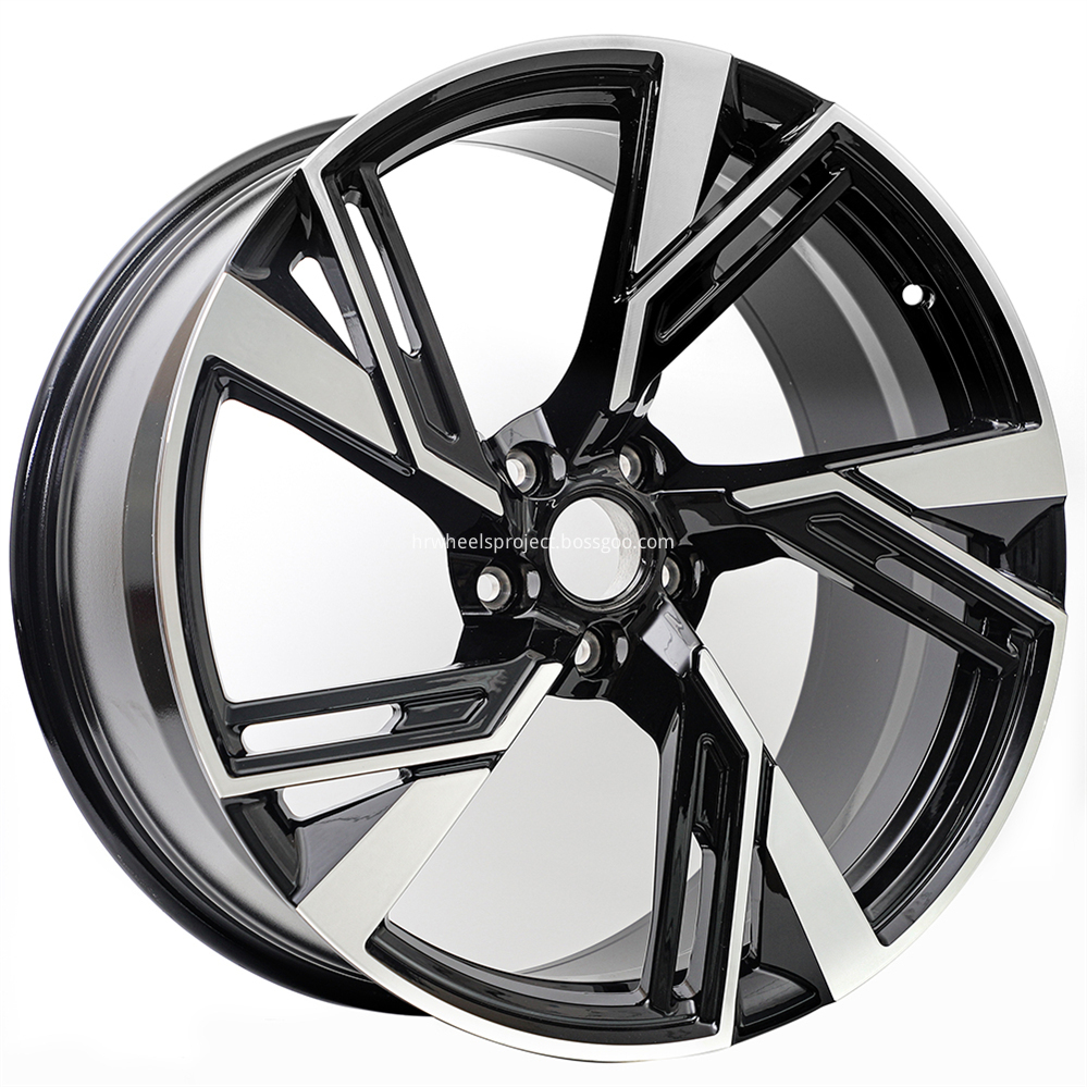 Audi Rs6 Replica Wheels 38 Black Machine Face