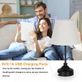 Modern Nightstand Lamp with Multifunctional Charging Ports