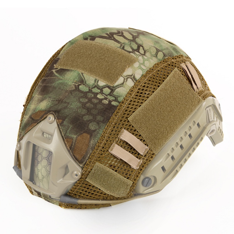 Tactical Army Fan Helmet Helmet Cover Paintball Wargame Gear CS FAST Helmet Cover for Sports Hiking Camping Shooting