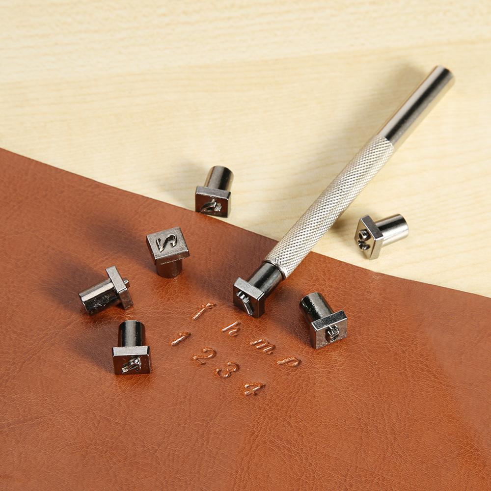 36pcs DIY Leather Seal Engraving Craft Tool Steel Alphabet Number Stamp Leather Craft Stamps Metal Printing Mold Engraving Sets