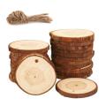 1 pack Blank Christmas Xmas Tree Wood Log Slices Discs Cutout Circle Wood Disks diy craft decorations Accessories art graffiti