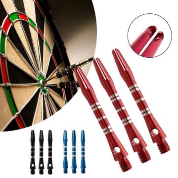 3 Pcs Color Engraved Aluminum Alloy Darts Rod 40mm Thread Short Metal Five-line 3 Accessories Rod Darts Darts Darts Colors D0M4