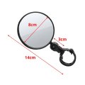 1PC Bicycle Rearview Handlebar Mirror Silicone 360 Adjustable Wide-angle Convex Mirror Mountain Bike Mirrors Bicycle Accessories